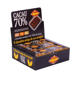 Chocolate 70% Cacau Natural Sem Lactose Vegano